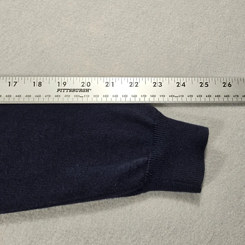 Brooks Brothers Mens‎ Small Blue Sweater Pullover Argyle Cotton Blend Crew Neck